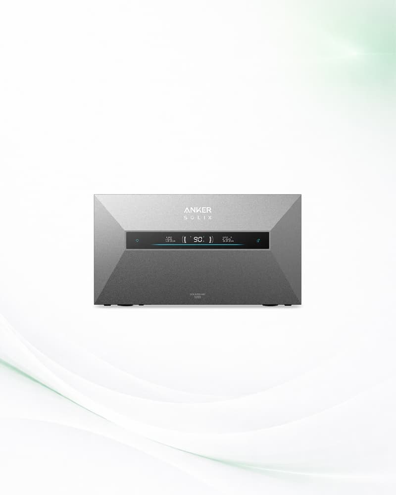 Anker SOLIX Solarbank opstelling met 1 basisunit