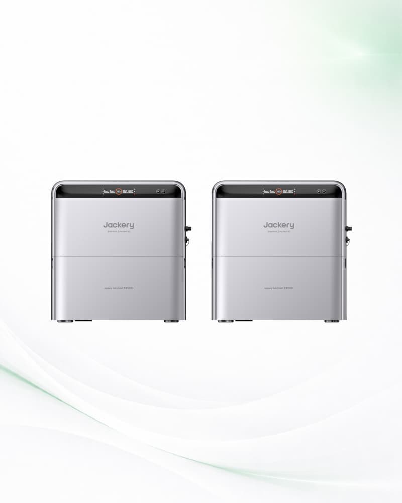 Jackery SolarVault 3 opstelling met 2 basisunits