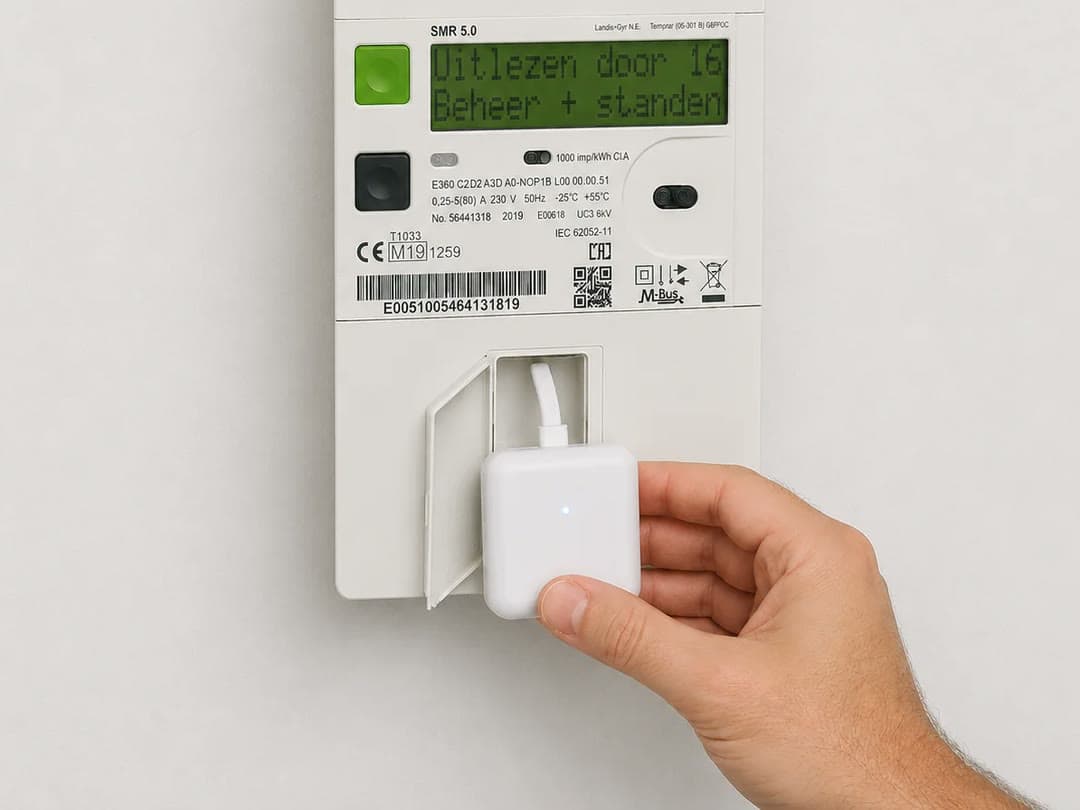 P1-meter aansluiten op slimme meter